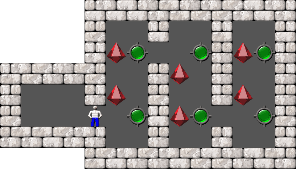 Sokoban Mass Remodel level 1061